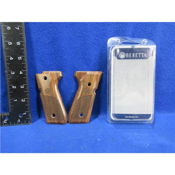 Beretta 92/96 Factory Walnut Wood Grips - No Screws