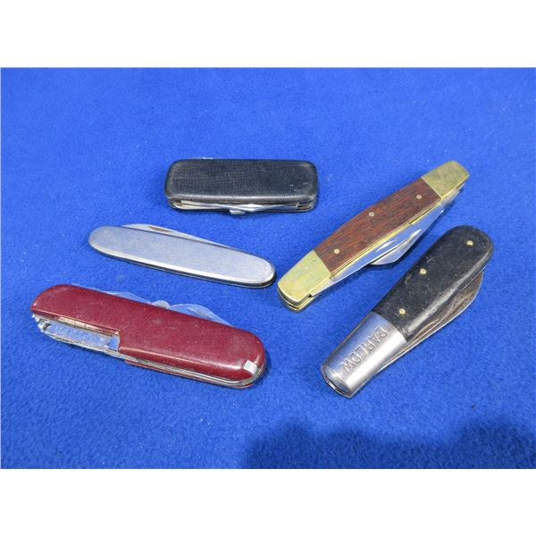 5 Folding Blade Pocket Knives