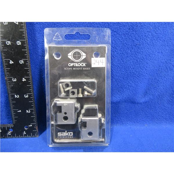 NEW - Optilock Sako Scope Mount Stainless Steel Bases