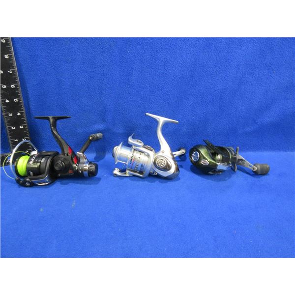 3 Spinning Fishing Reels - Abu Garcia, Rapala, Mitchell