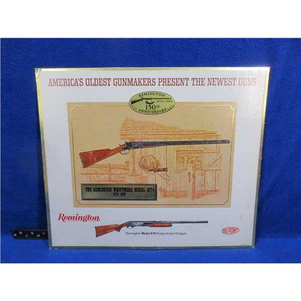 Remington 150th Anniversary Counter Display Sign