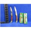 Image 1 : 2 Folding Blade Lock Knives - 3 1/2" Blades - New Old Stock
