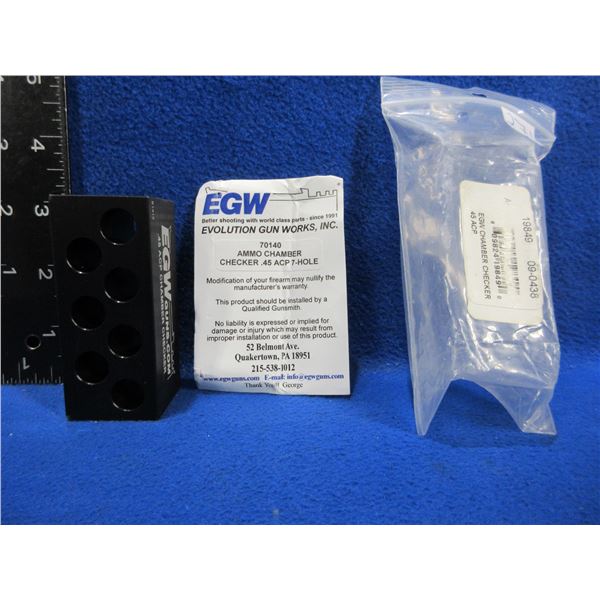 NEW - EGW 45 ACP 7-Hole Ammo Chamber Checker