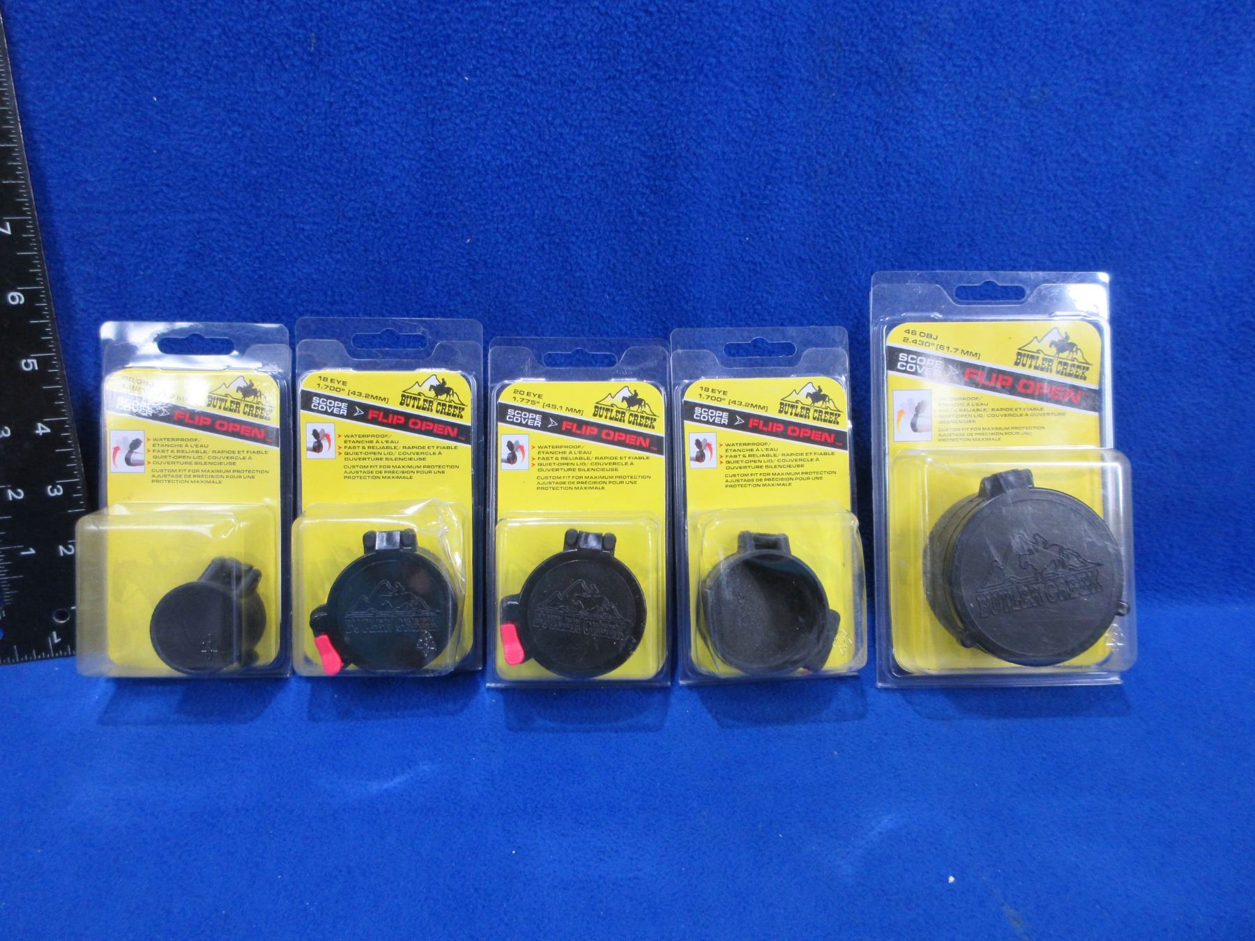 NEW 5 Butler Creek Flip Open Scope Covers