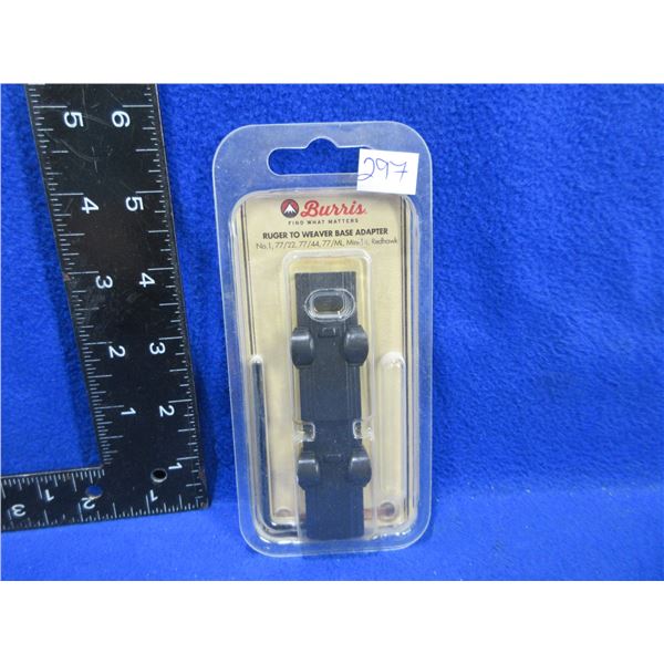 NEW - Burris - Ruger to Weaver Base Adapter