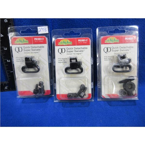 NEW - Parklands Quick Detachable Super Swivels - 3 Packs