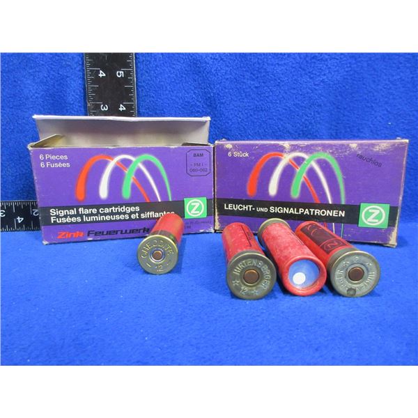 12 Ga. 2 3/4" Zink Feuerwerk Signal Flare Cartridges