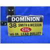 Image 2 : Collector Ammo - 38 S&W 145gr CIL Dominion Cartridges