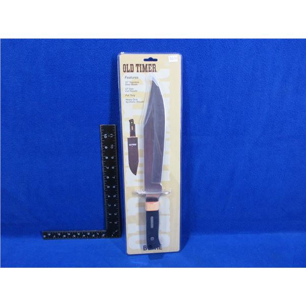 NEW - Schrade Old Timer Bowie Knife with Sheath