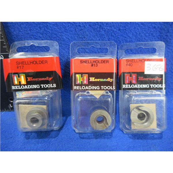 NEW - 3 Hornady Shell Holders - #'s 13, 17 and 40