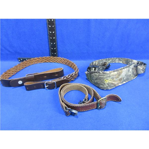3 Rifle Slings - Levy's S-4, Browning and Unknown