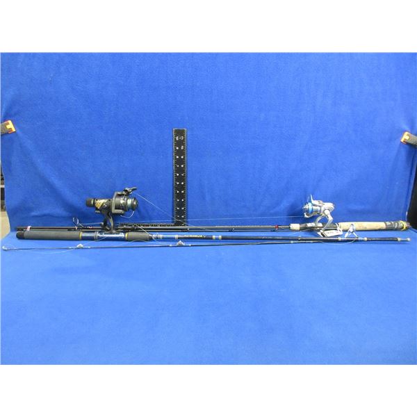 2 Spinning Fishing Rods and Reels
