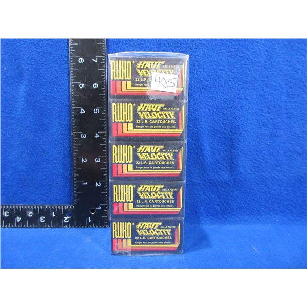 22 LR 40gr HV SP Ruko Cartridges - Carton of 500