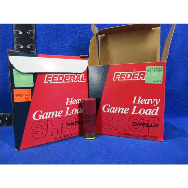 12 Ga. 2 3/4" 6 Shot Heavy Game Load Federal Shotshells