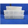 Image 2 : 3 Plastic Storage Containers with Dividers