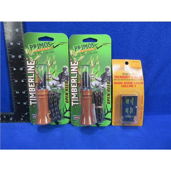 NEW - 2 Primos Timberline Elk Calls & Snow Geese Calls