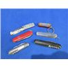 Image 1 : Lot of 6 Key Chain/Swiss Style Folding Pocket Knives