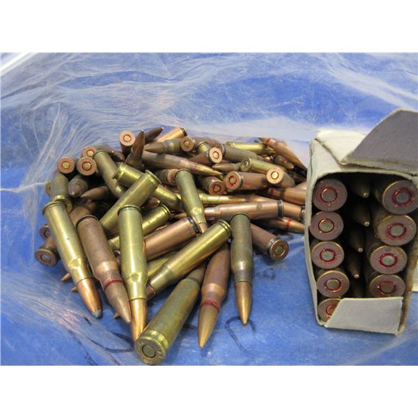 7.62X39 Military Cartridges - Bag of Approx. 110, Box of 15