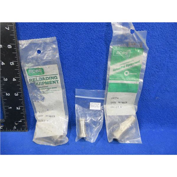 3 RCBS Case Trimmer Collets - #'s 1, 2 and 4