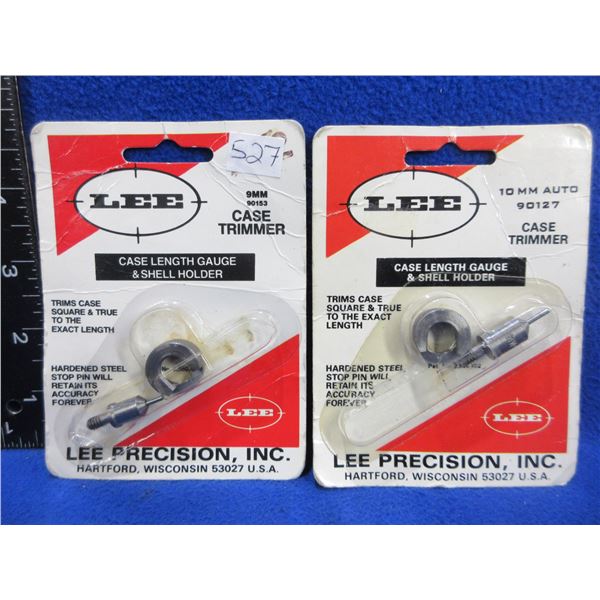 2 Lee Case Length Gauge & Shell Holder Case Trimmers