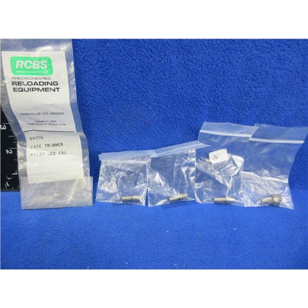 5 Case Trimmer Pilots - #'s 22, 22, 26, 26, 482