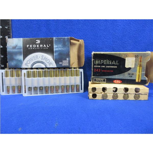 243 Win. Federal and Imperial Cartridges