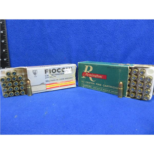 30 Mauser 7.63MM Remington and Fiocchi Cartridges