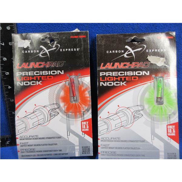 NEW - 2 Carbon Express Precision Lighted Nocks