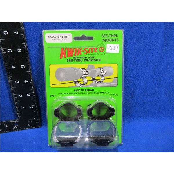 NEW - Kwik-Site See-Thru Scope Mounts