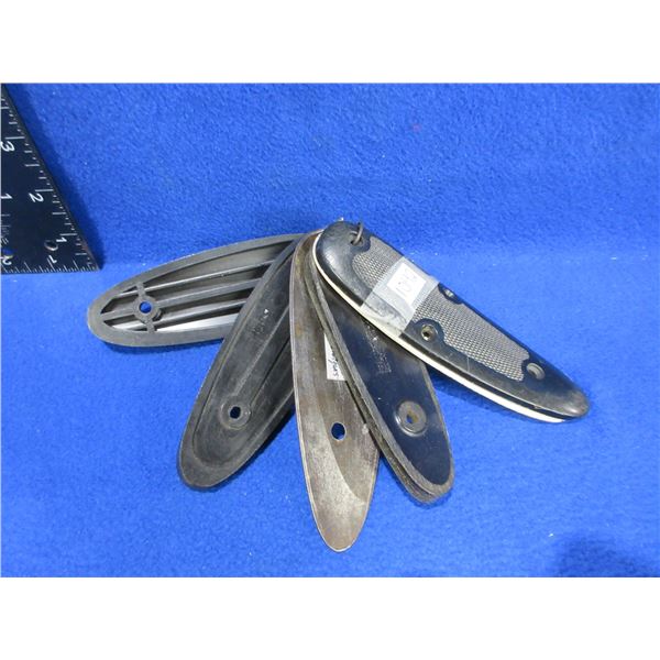 5 Butt Plates - Rem. Model 700, 4 Unknown