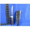 Image 1 : Premier H49 Germany Fixed Blade Knife w/ Leather Sheath