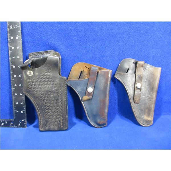 3 Leather Holsters - Right Hand