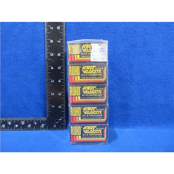 22 LR 40gr HV SP Ruko Cartridges - Carton of 500