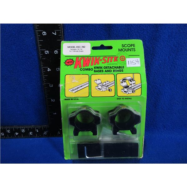 NEW - Kwik-Site Scope Mounts Combo - Model KSC-742
