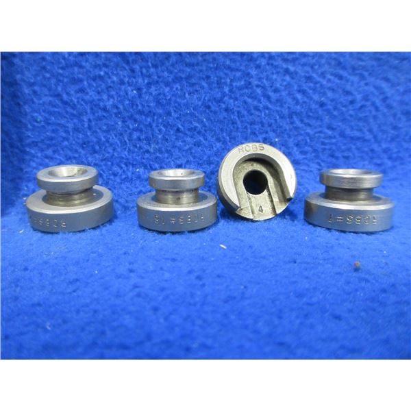 4 RCBS Shell Holders - #'s 2, 4, 7, 18