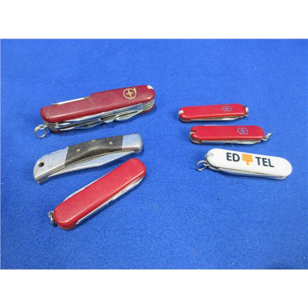 6 Folding Blade/Key Chain Knives