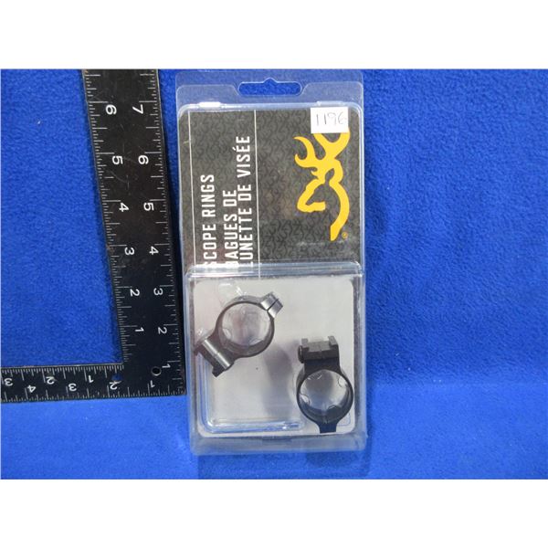 NEW - Browning 1" Intermediate Matte Scope Rings # 12344