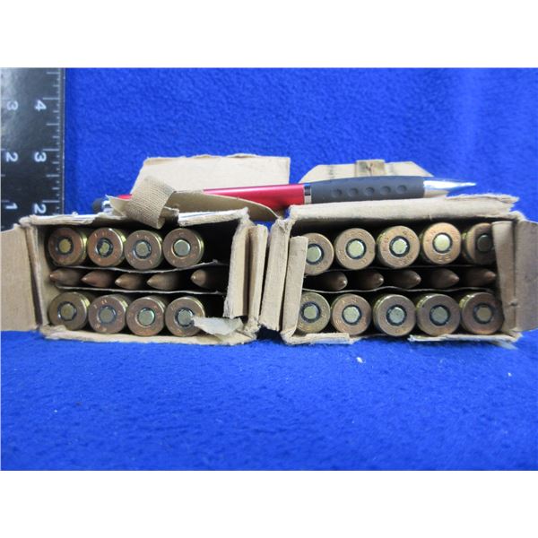 7.65X53 Belgian Military Cartridges - Box of 13, Box of 15