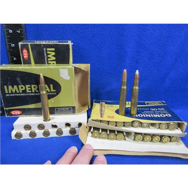 30-06 Sprg Cartridges - Box of 20, Box of 15, Box of 20