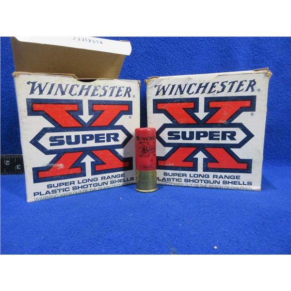 12 Ga. 2 3/4" 4 Shot Winchester SuperX Shotshells