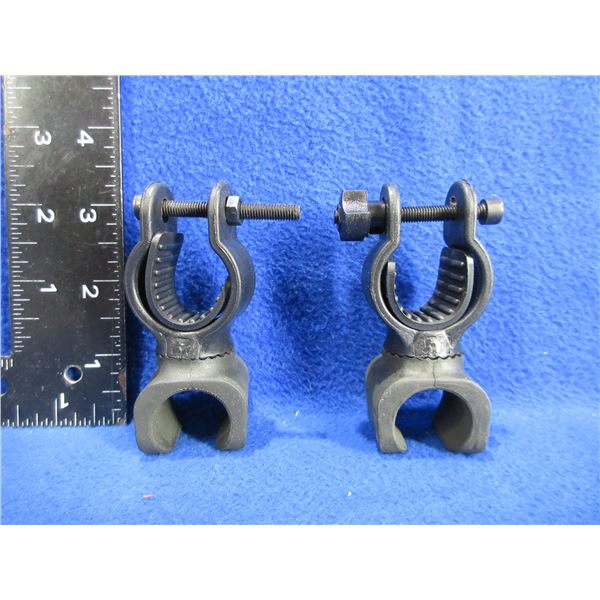 NEW - 2 Flashlight Mounting Brackets - 360 Degree Rotation