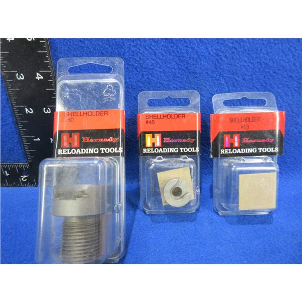 NEW - 3 Hornady Shell Holders - #'s 13, 45 and 50
