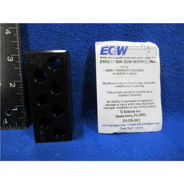 NEW - EGW 38 Super 7-Hole Ammo Chamber Checker