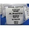 Image 2 : NEW - Cotton Swabs - 2.5" x 2.5" - 6 Packs of 50
