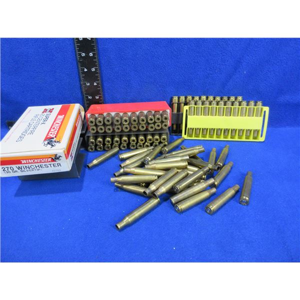 Brass Only - 270 Win. Unprimed - 2 Boxes of 20, Bag of 53