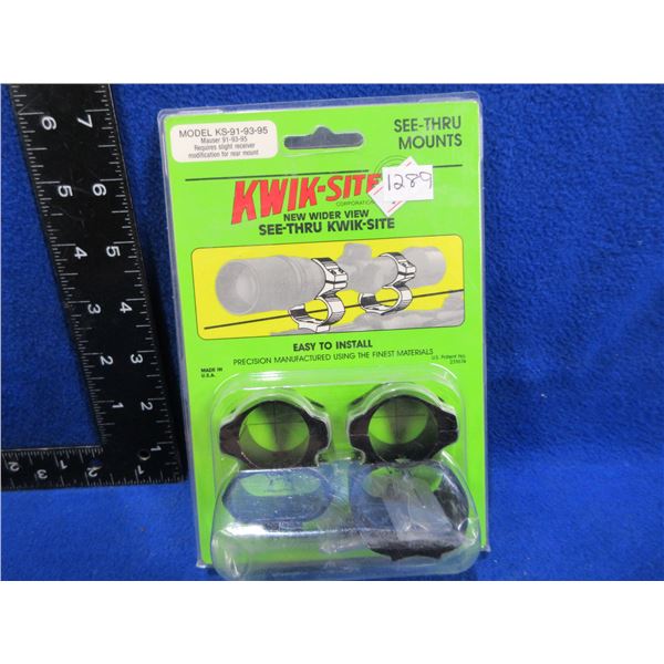 NEW - Kwik-Site See-Thru Mounts - Model KS-91-93-95