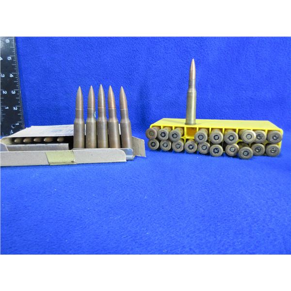 7.62X54R Cartridges - Box of 20, Box of 16 + 4 Brass