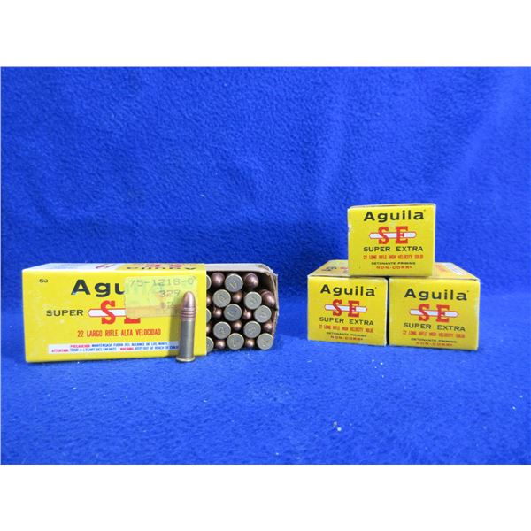 22 LR HV Solid Super Extra Aguila Cartridges