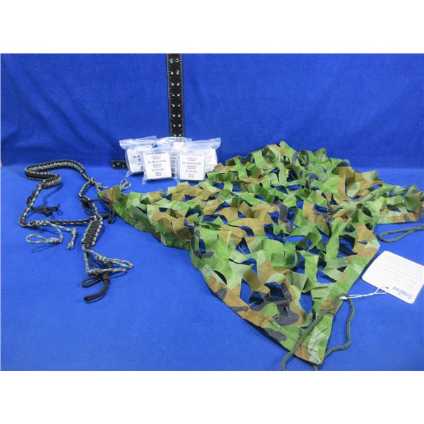 NEW - Duck Call Lanyard, Camo Netting & Cotton Swabs