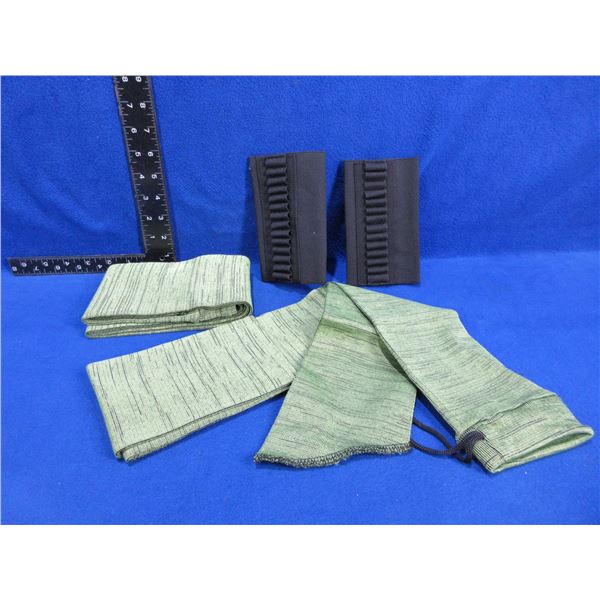2 Gun Socks and 2 Buttstock Cartridge Holders